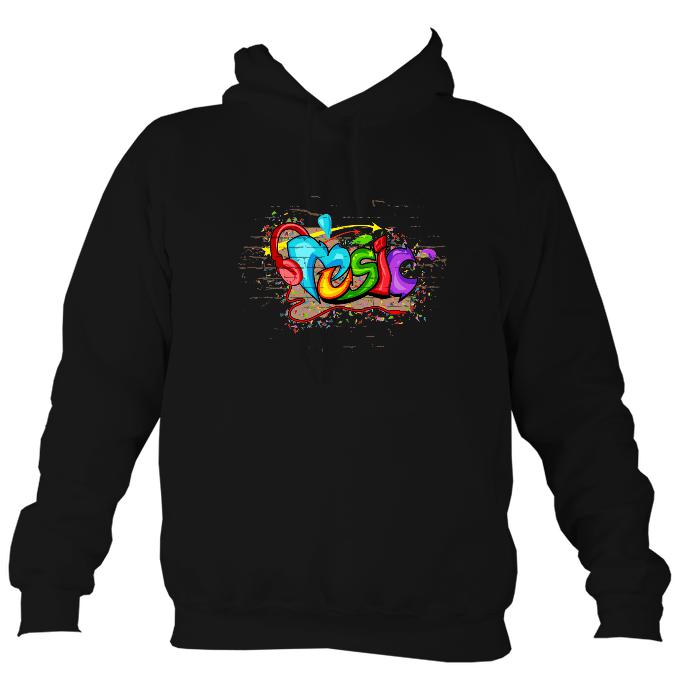 Music Graffiti Hoodie Mudchutney