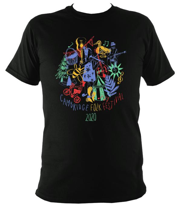 Cambridge Folk Festival Design 9 T shirt Officially Endorsed Mudchutney