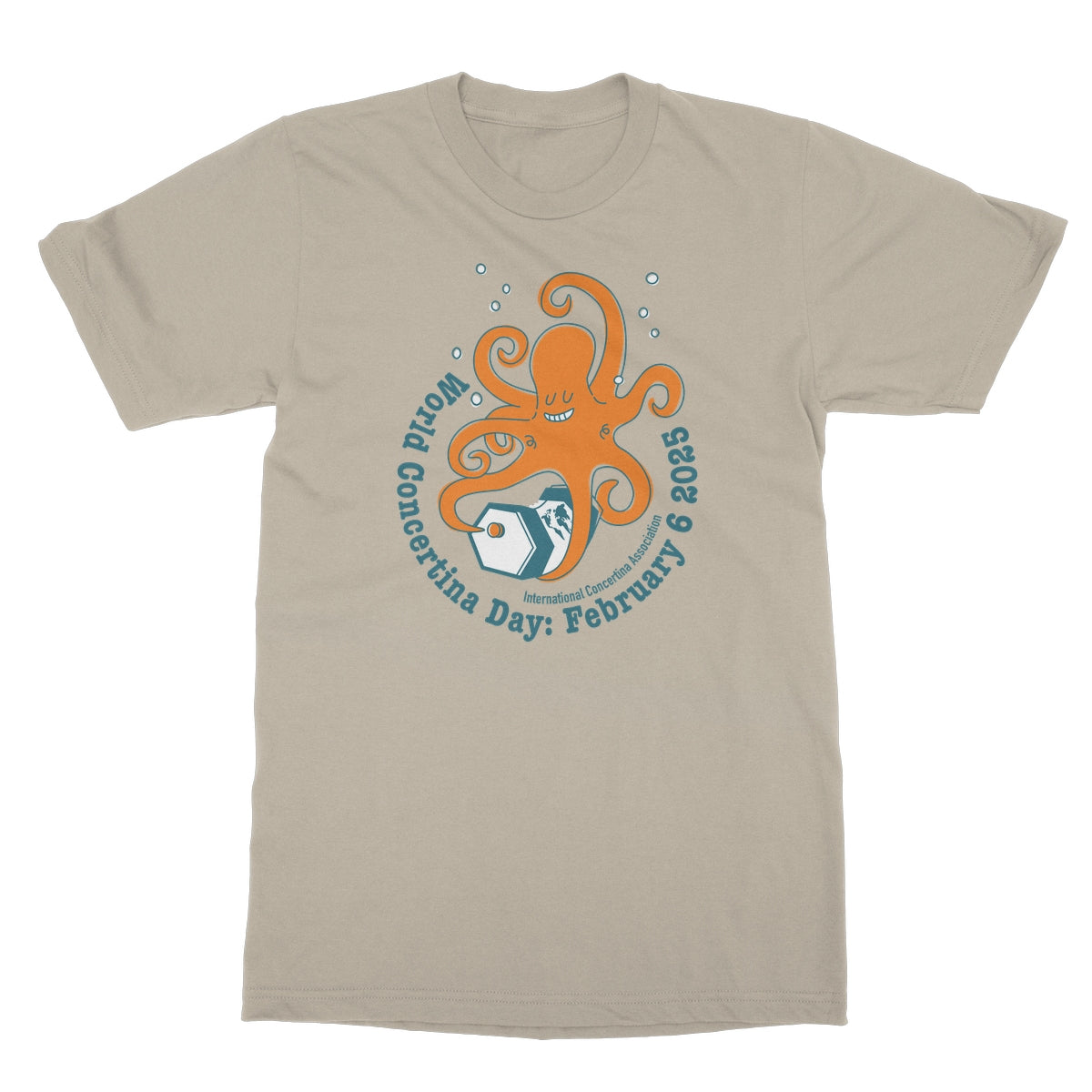 World Concertina Day 2025 Octopus T-Shirt