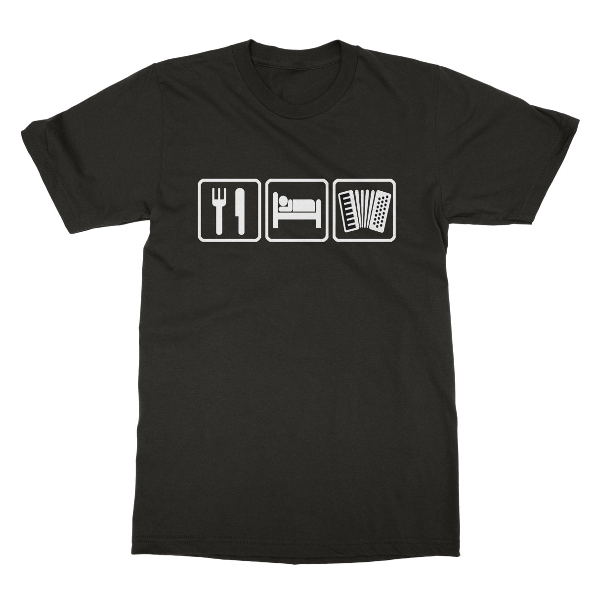 Eat Sleep & Play Accordion T-Shirt