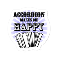 Accordion makes me happy Sticker