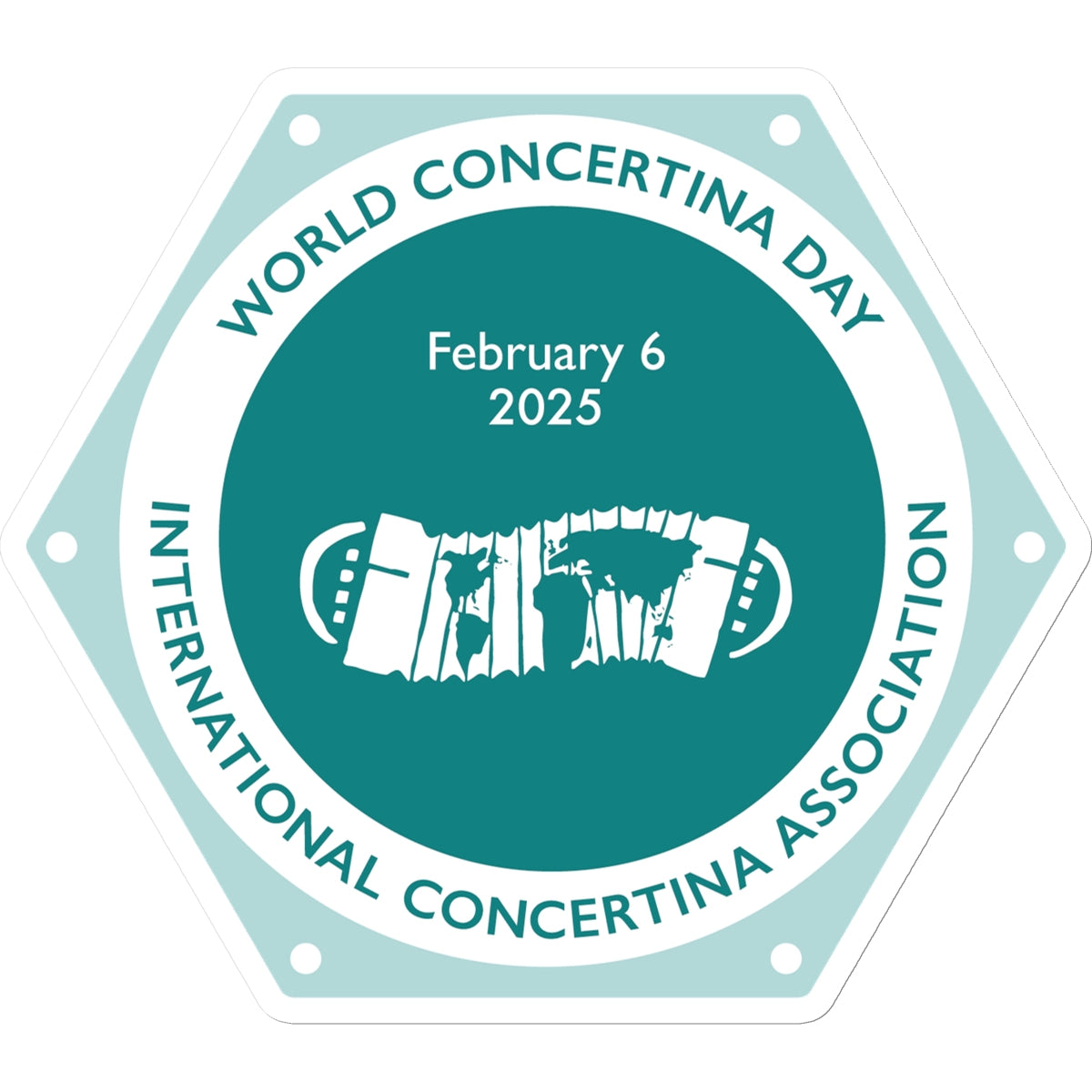 World Concertina Day 2025 Sticker