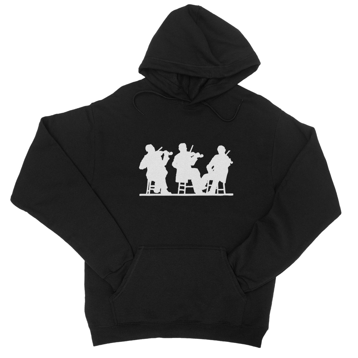 Three Fiddlers Silhouette Hoodie