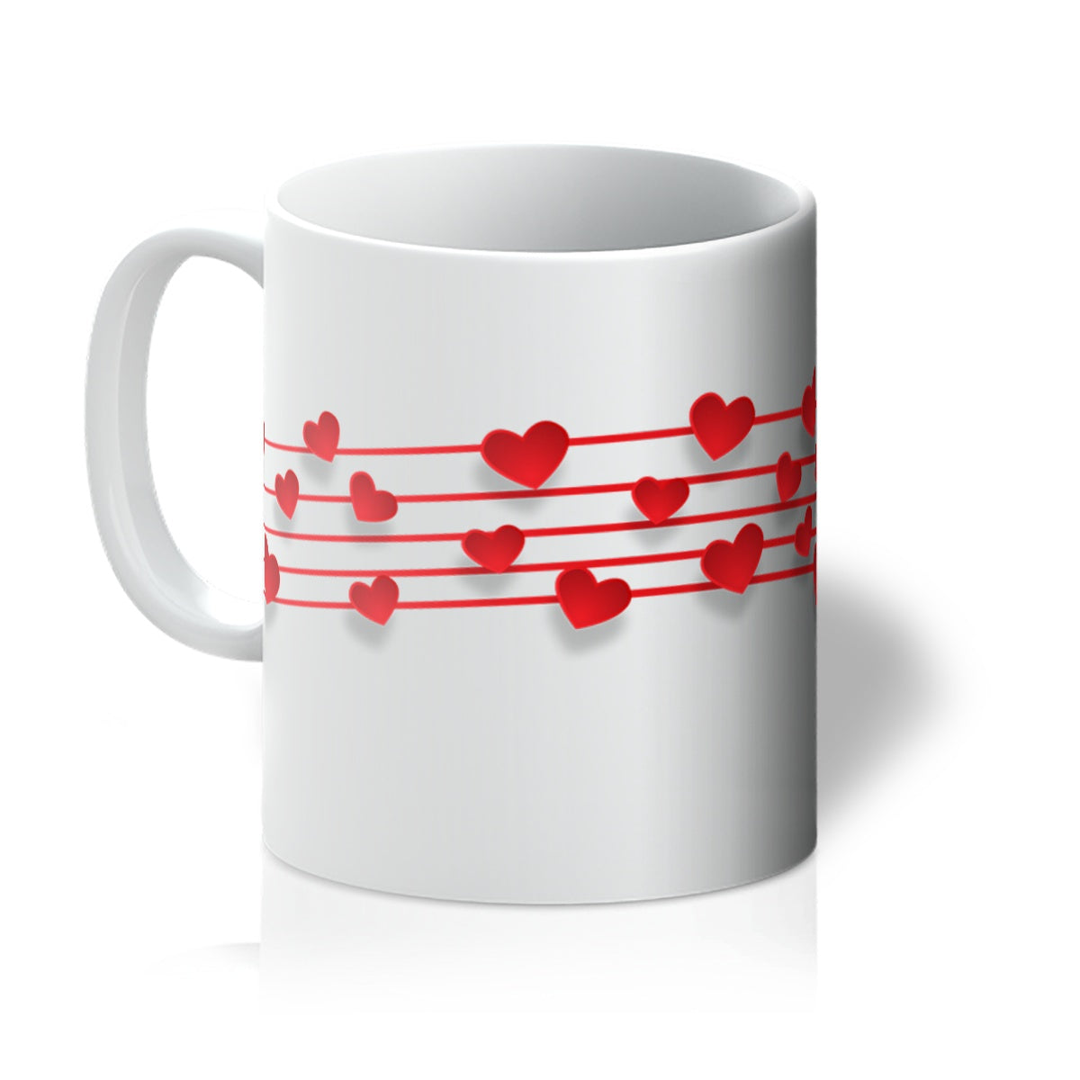 Musical Hearts Stave Mug