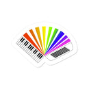 Rainbow Piano Accordion Sticker