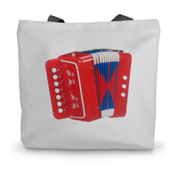 Toy Accordion / Melodeon Canvas Tote Bag