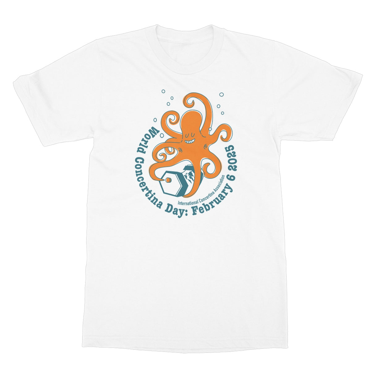 World Concertina Day 2025 Octopus T-Shirt