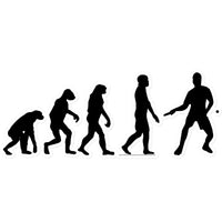 Evolution of Table Tennis Players Sticker