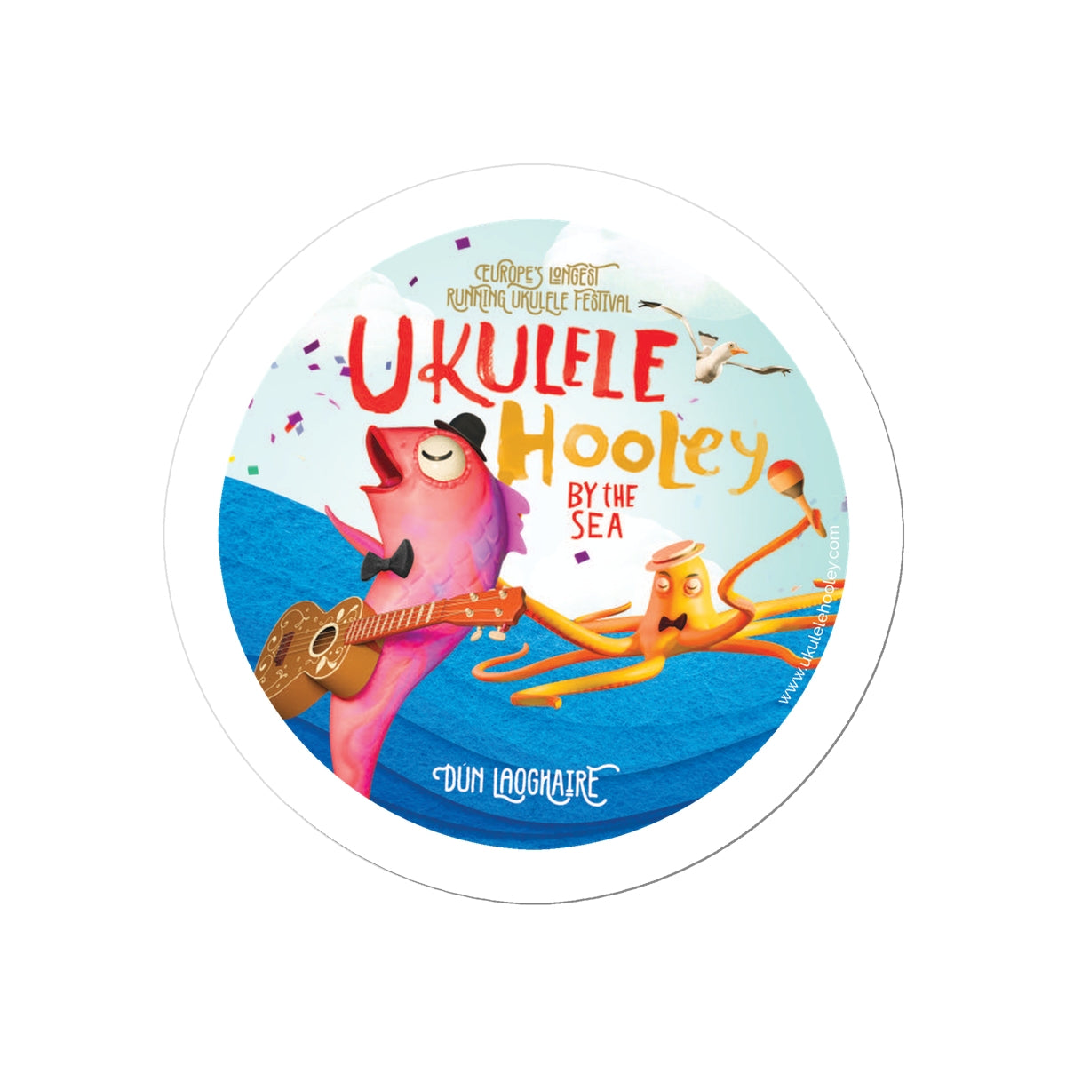 Ukulele Hooley Sticker 2