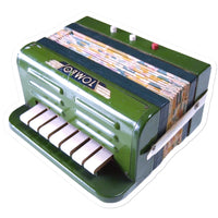 Green Toy Accordion Sticker