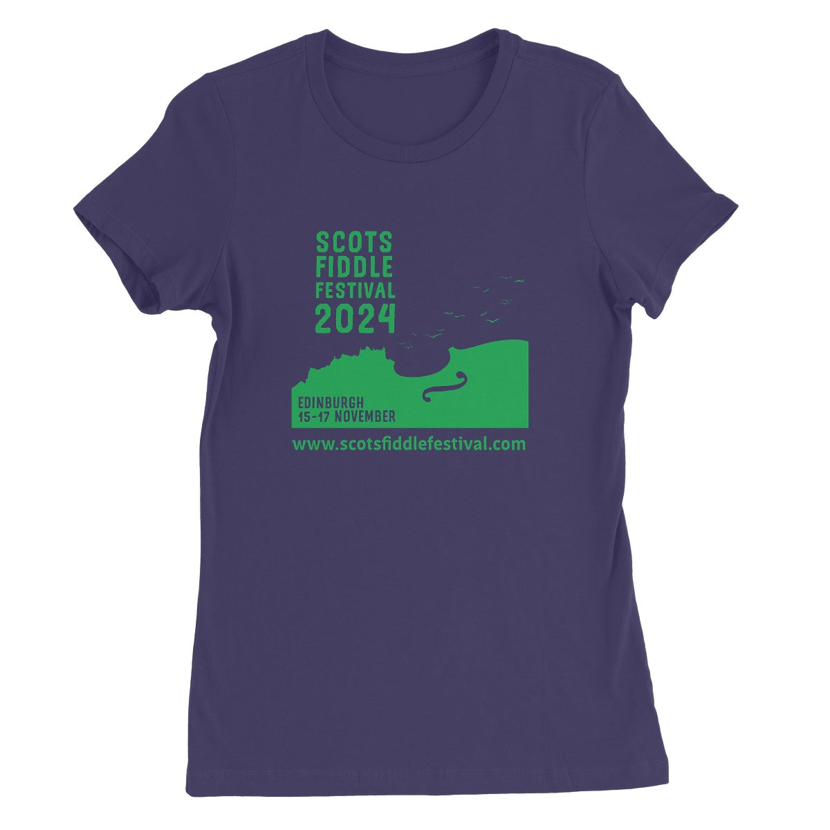 Scots Fiddle Festival 2024 (large Logo) Women's  T-Shirt