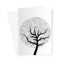 Musical Notes Tree Greeting Card