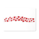 Musical Hearts Stave Placemat