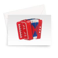 Toy Accordion / Melodeon Greeting Card