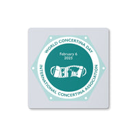 World Concertina Day 2025 Coaster