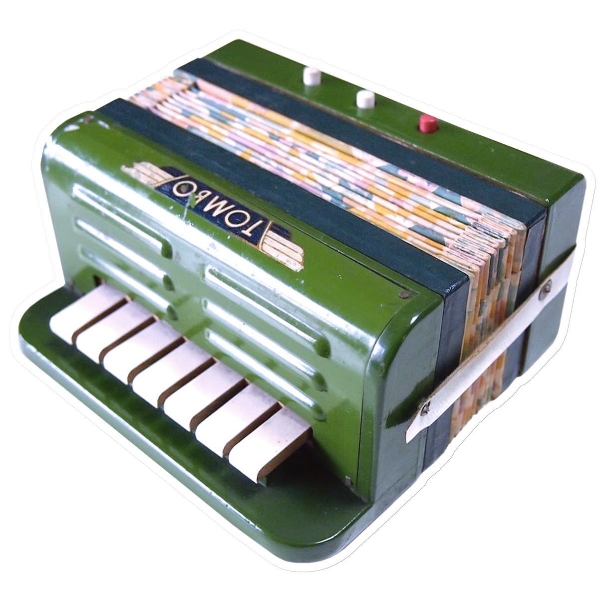 Green Toy Accordion Sticker