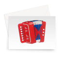 Toy Accordion / Melodeon Greeting Card