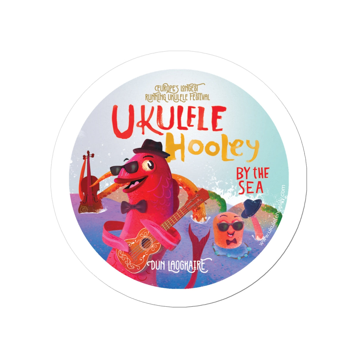 Ukulele Hooley Sticker 1