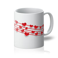 Musical Hearts Stave Mug