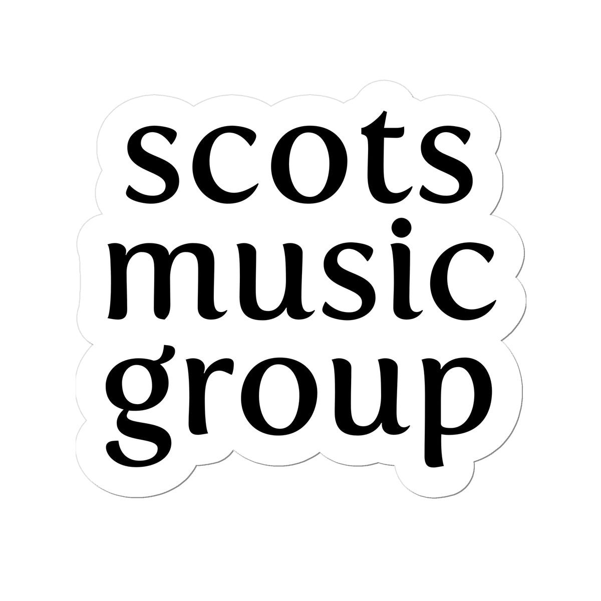 Scots Music Group "small logo" Sticker