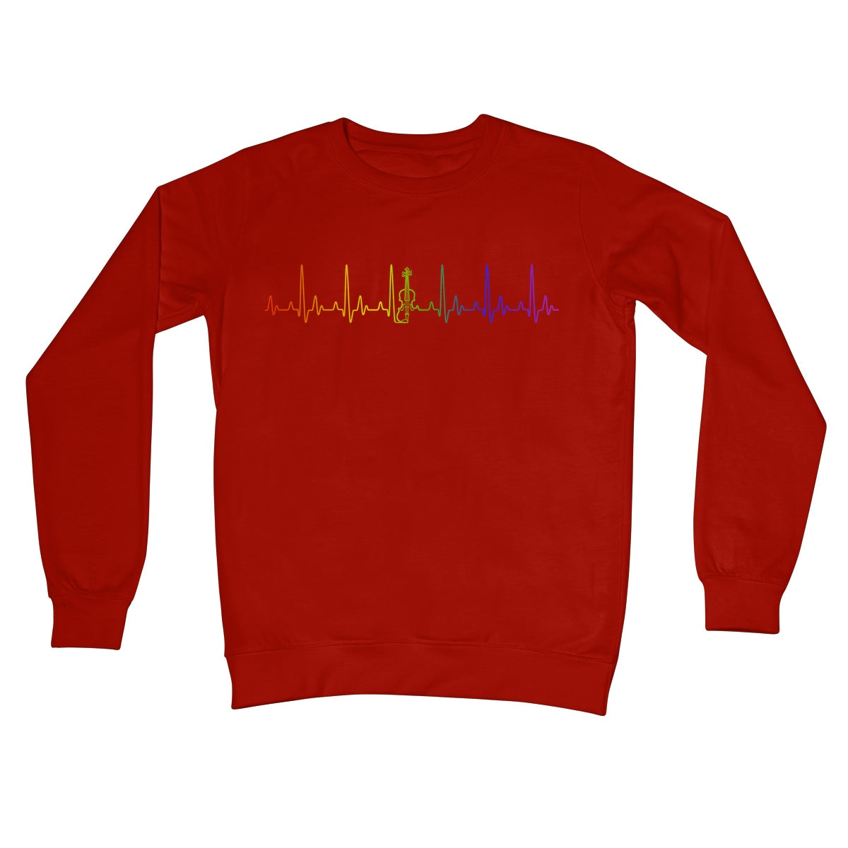 Rainbow Heartbeat Fiddle Sweatshirt