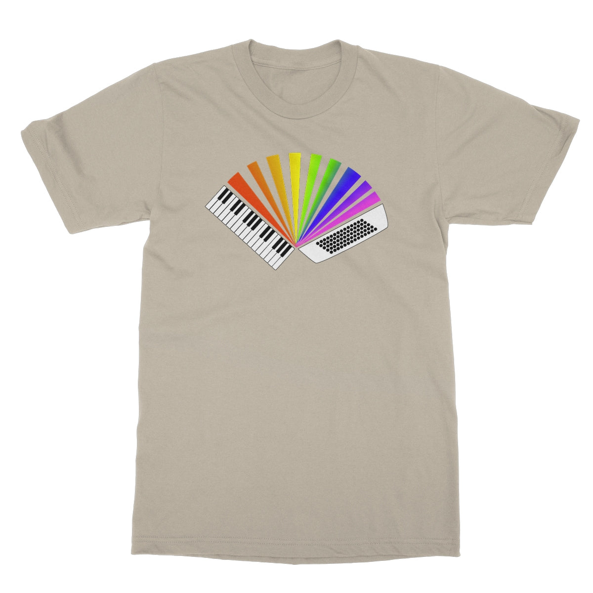 Rainbow Piano Accordion T-Shirt