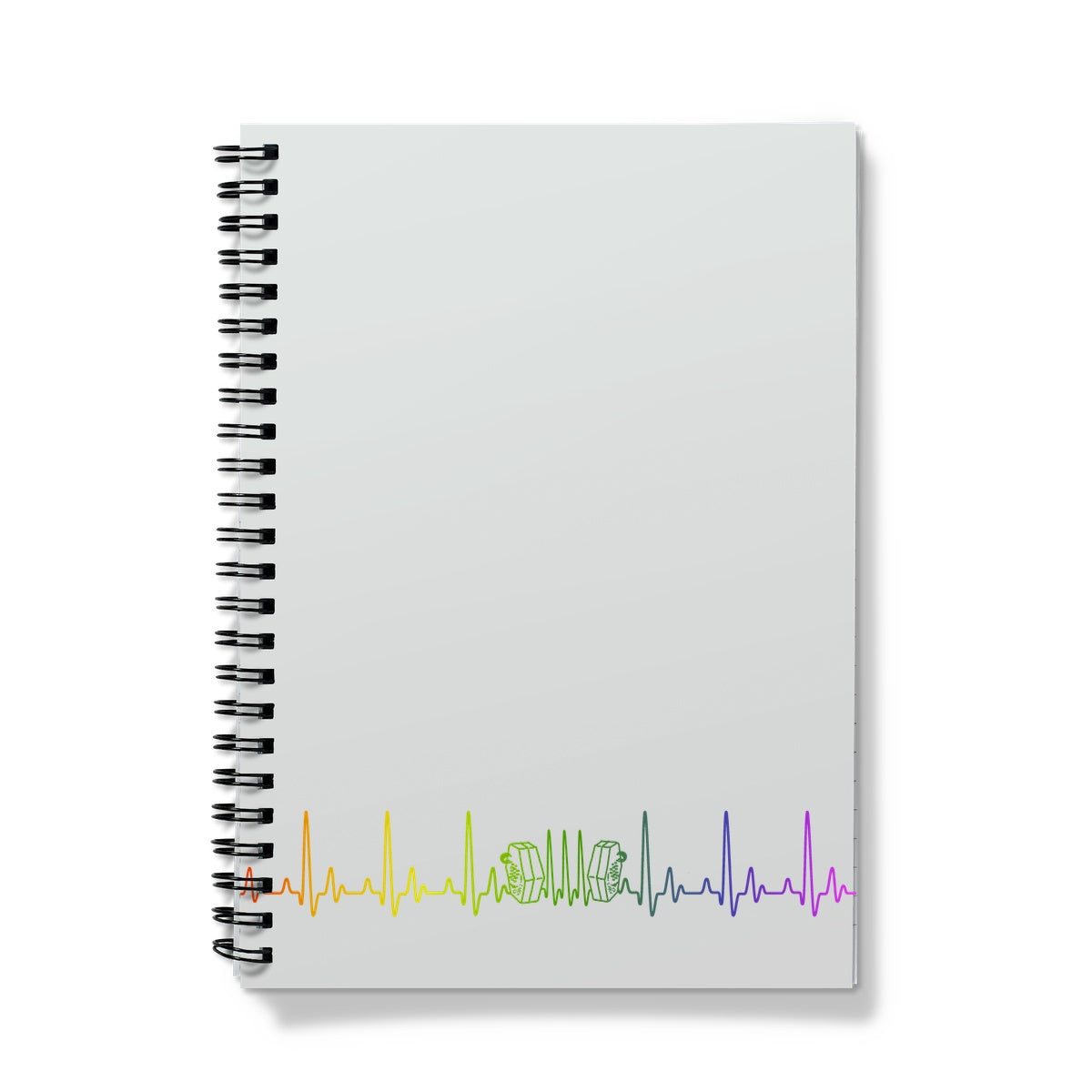 Rainbow Heartbeat Concertina Notebook