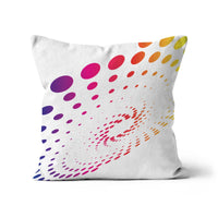 Coloured Spiral Dots Cushion