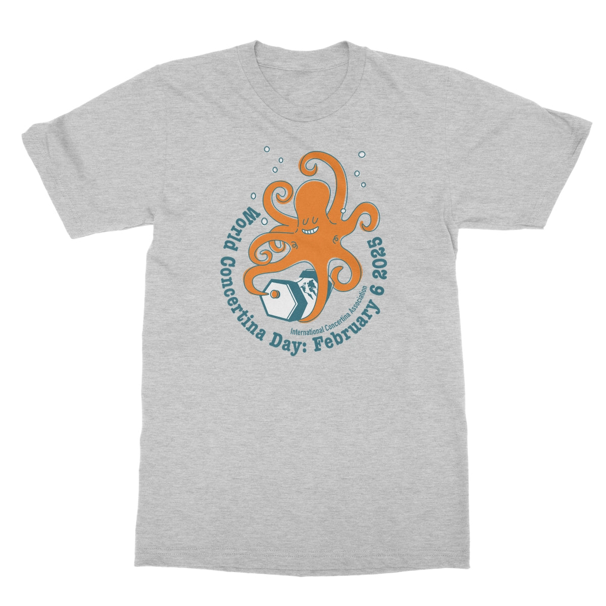 World Concertina Day 2025 Octopus T-Shirt