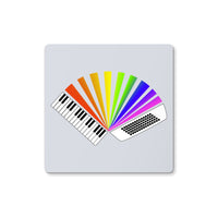 Rainbow Piano Accordion Coaster