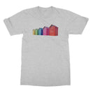 Rainbow Coloured Beach Huts T-Shirt