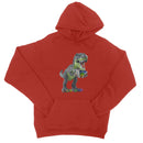 Rainbow Dinosaur Playing Accordion Hoodie