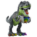 Rainbow Dinosaur Playing Accordion Sticker