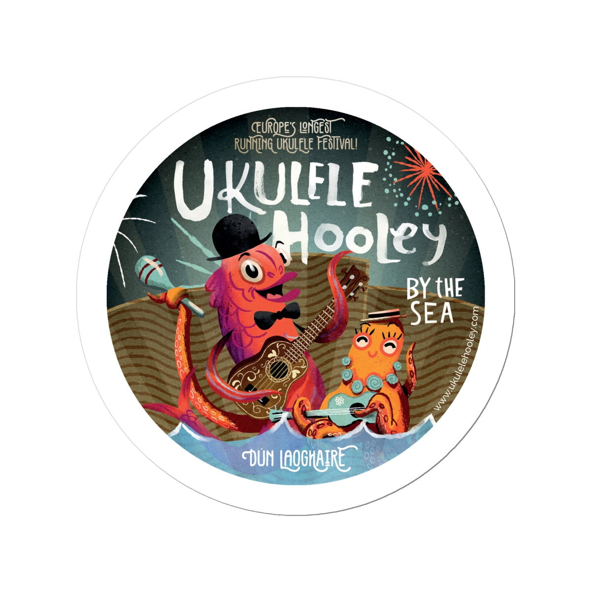 Ukulele Hooley Sticker 3