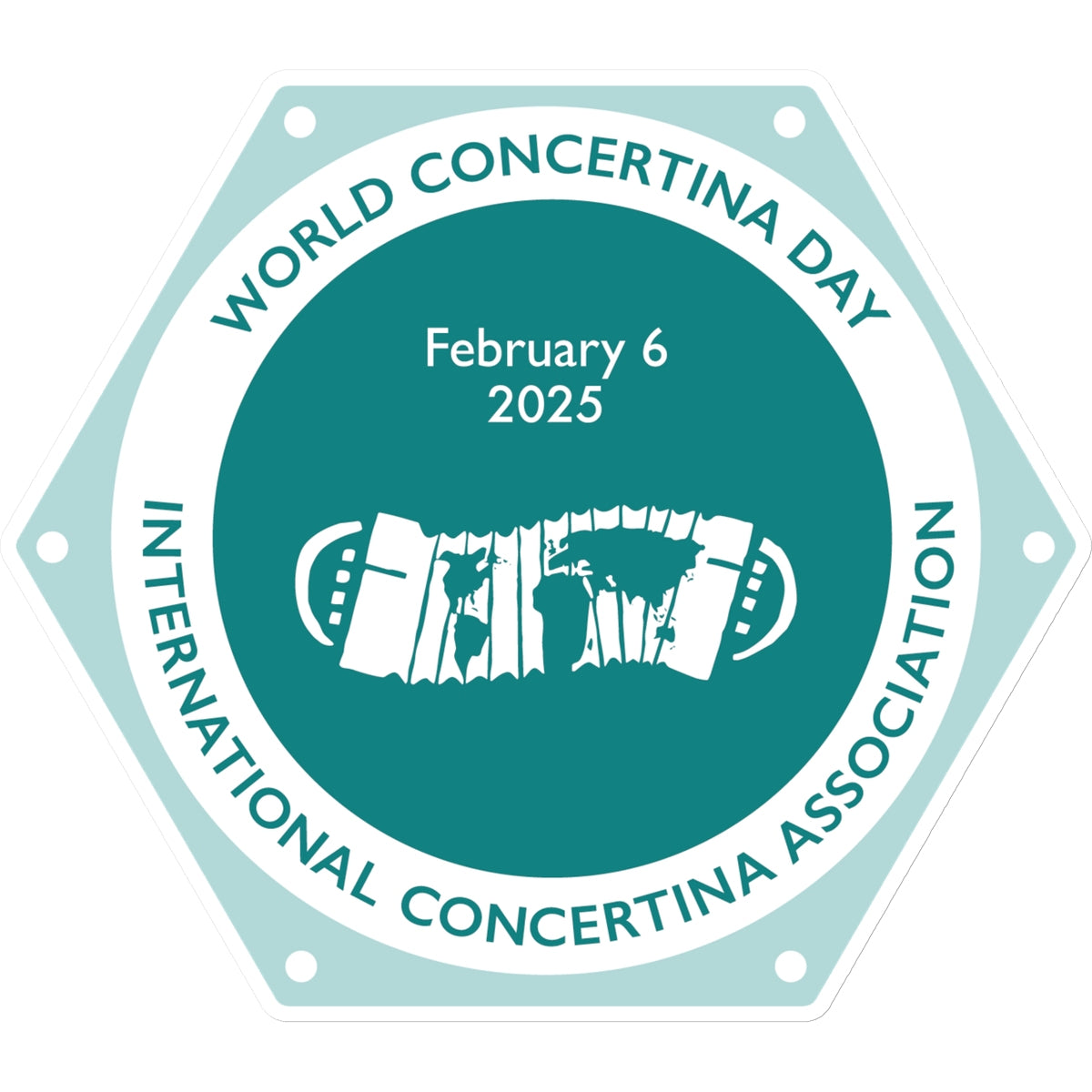 World Concertina Day 2025 Sticker