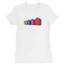 Rainbow Coloured Beach Huts Women's T-Shirt