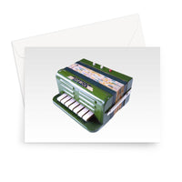 Green Toy Accordion Greeting Card