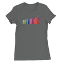 Rainbow Coloured Beach Huts Women's T-Shirt