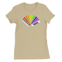 Rainbow Piano Accordion Women's T-Shirt