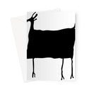 Weird Cave Painting Animal Greeting Card