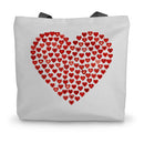 Heart of Hearts Canvas Tote Bag