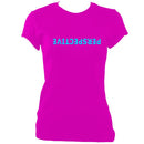 update alt-text with template Perspective Upside Down Ladies Fitted T-shirt - T-shirt - Heliconia - Mudchutney