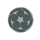 Celtic 5 Circles Glass Chopping Board