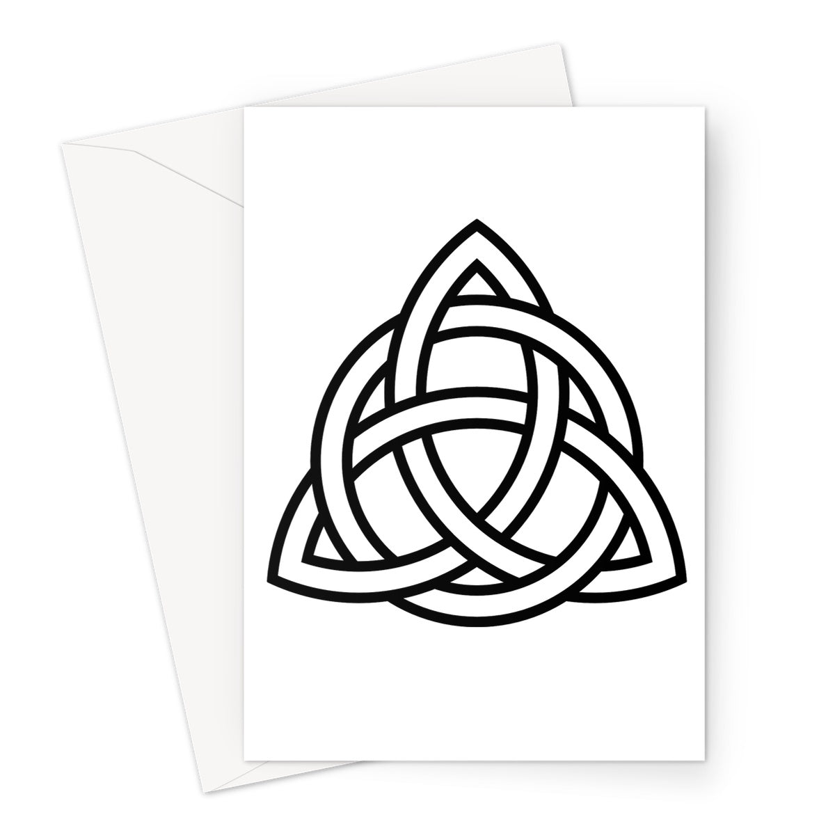 Triangular Celtic Knot Greeting Card