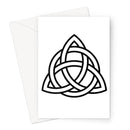 Triangular Celtic Knot Greeting Card