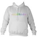 Heartbeat Melodeon in Rainbow Colours Hoodie-Hoodie-Ash-Mudchutney