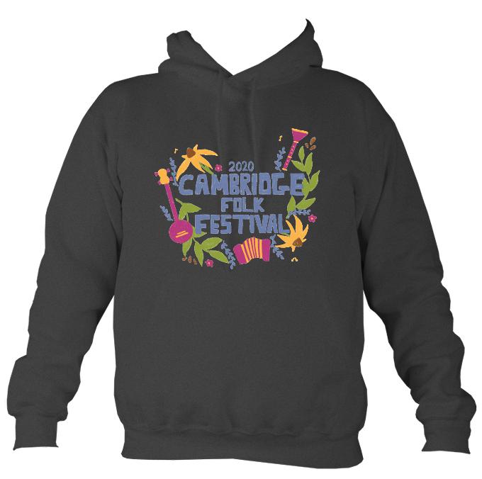 Cambridge Folk Festival - Design 4 - Hoodie-Hoodie-Charcoal-Mudchutney