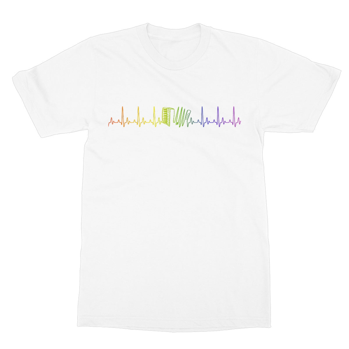 Rainbow Heartbeat Accordion T-Shirt