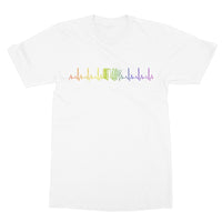 Rainbow Heartbeat Accordion T-Shirt