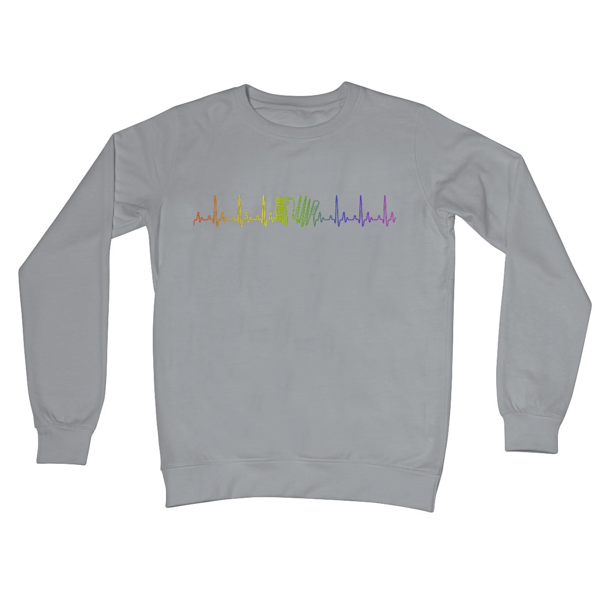 Rainbow Heartbeat Accordion Sweatshirt